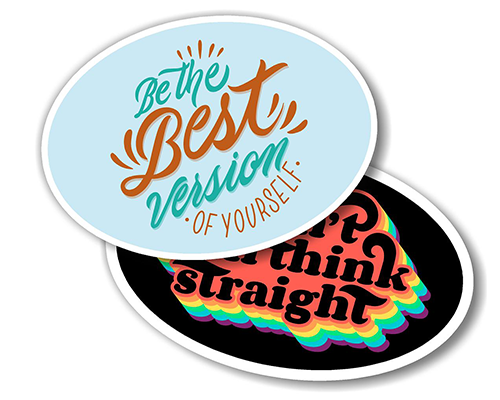 Custom Oval Stickers