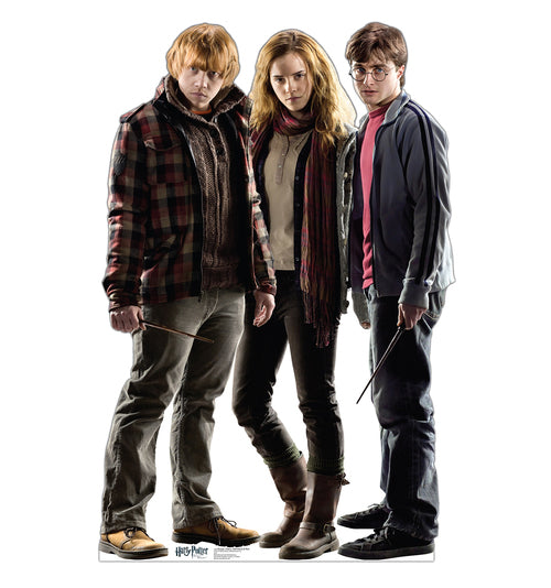 Harry, Hermione, and Ron Harry Potter 7 Cardboard Cutout