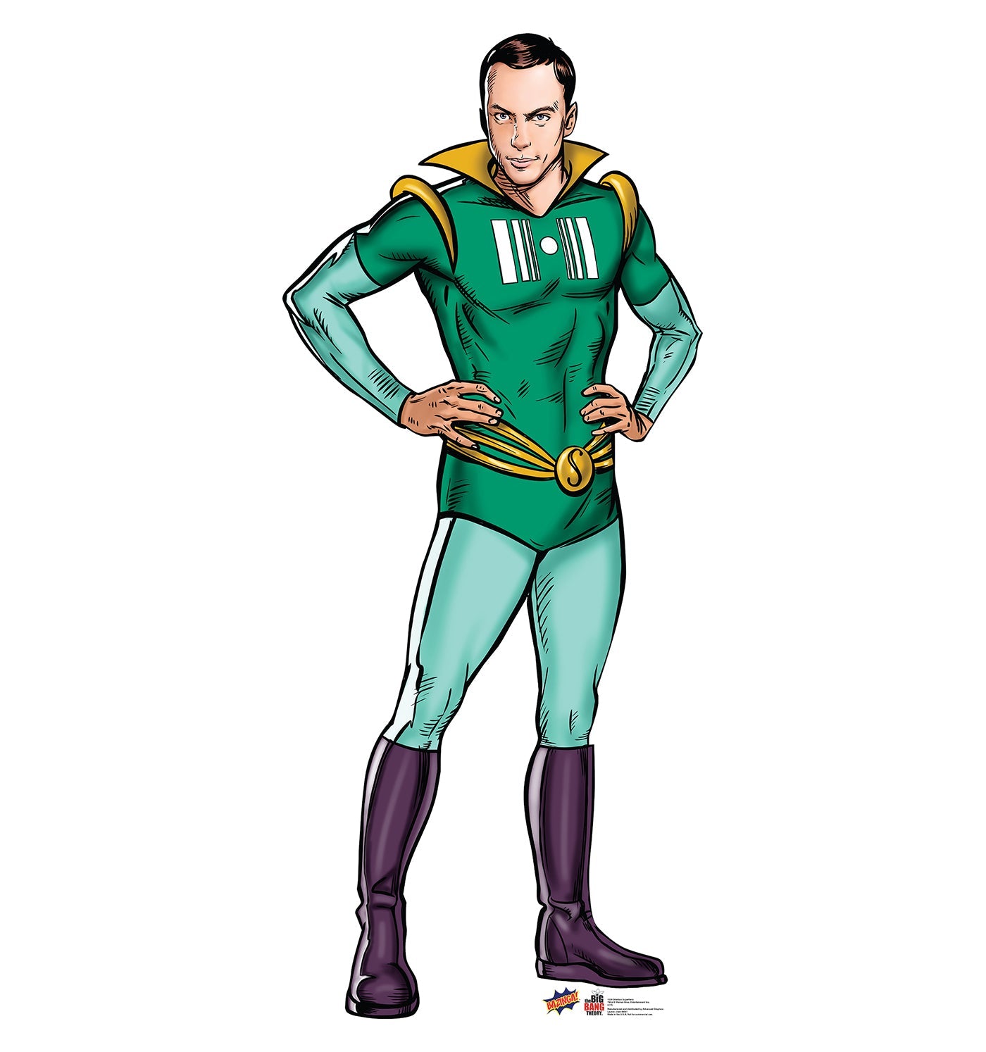 Sheldon Super Hero Big Bang Cardboard Cutout Free Shipping – Life Size ...