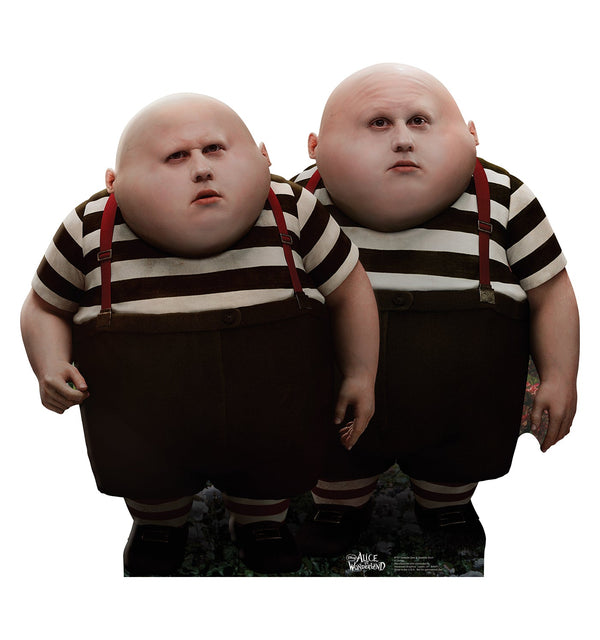 Tweedle Dee Dum Cardboard Cutout
