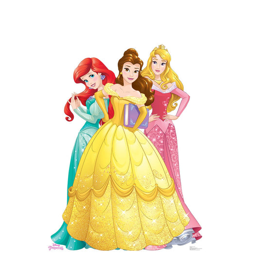 Ariel, Belle and Aurora Cardboard Cutout