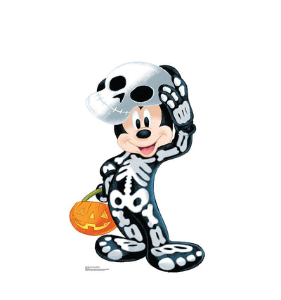 Halloween Mickey Skeleton Cardboard Cutout