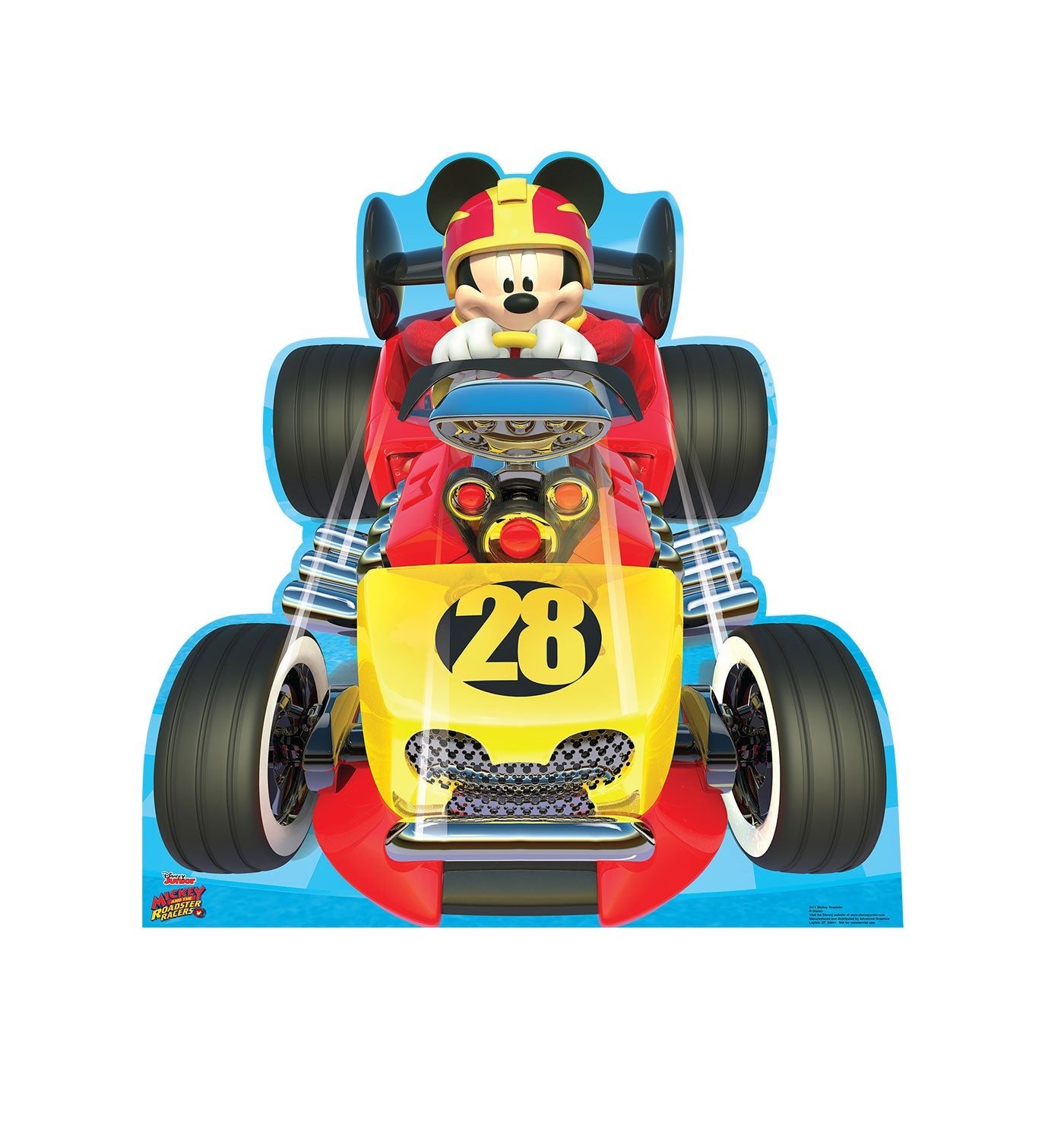 Mickey Roadster Racers Cardboard Cutout