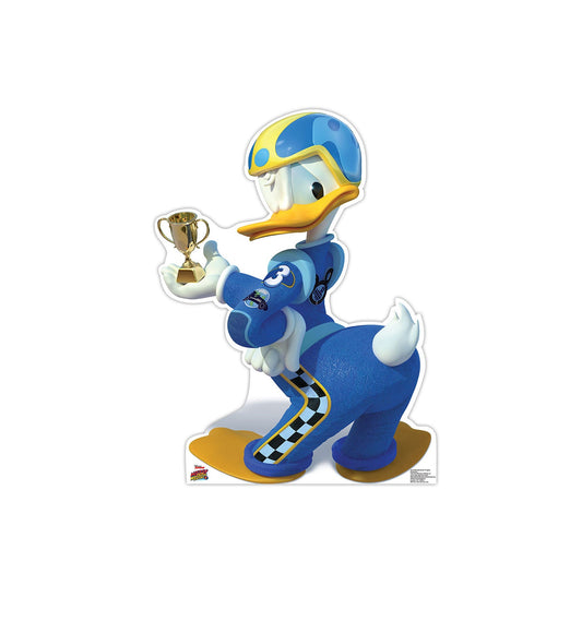 Donald Duck Roadster Trophy Cardboard Cutout