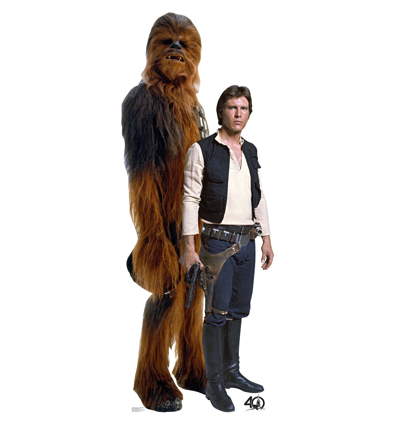 Han Solo and Chewbacca 40th Cardboard Cutout