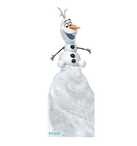 Olaf on Snow Mound Cardboard Cutout