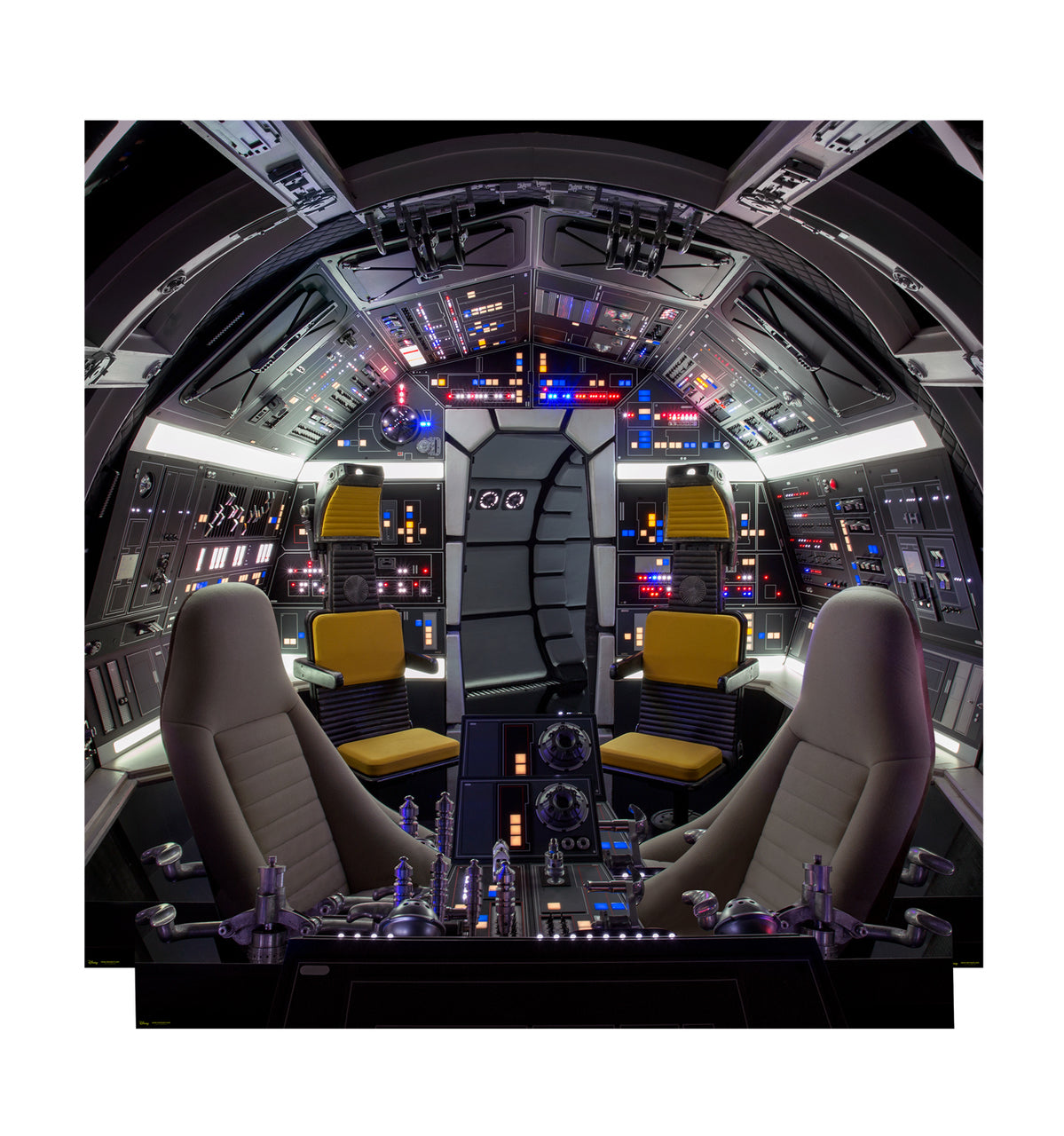 Millenium Falcon Cockpit Backdrop Cardboard Cutout