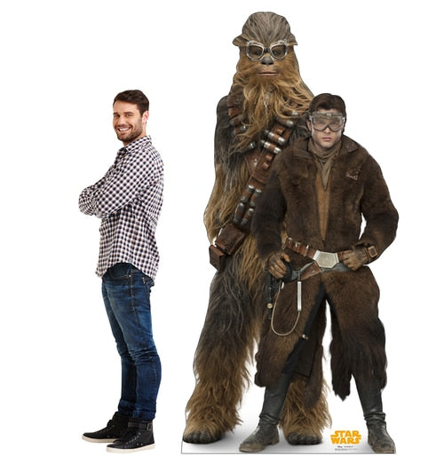 Han Solo and Chewbacca Cardboard Cutout