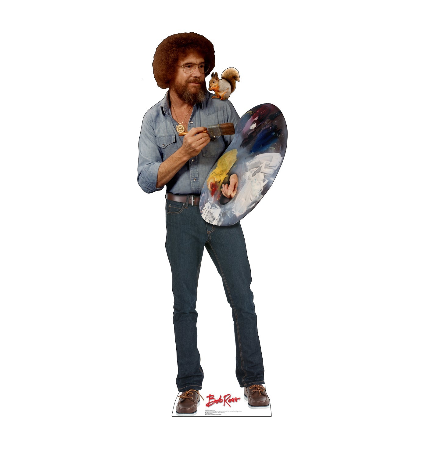 Bob Ross and Friend Cardboard Cutout