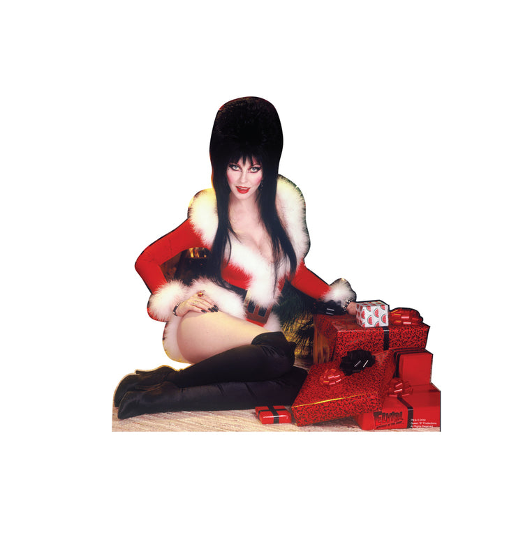 Elvira Christmas Mini Cardboard Cutout