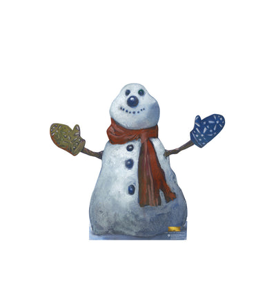 Polar Express Snowman Cardboard Cutout