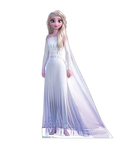 Elsa - White Gown (Frozen 2) Cardboard Cutout