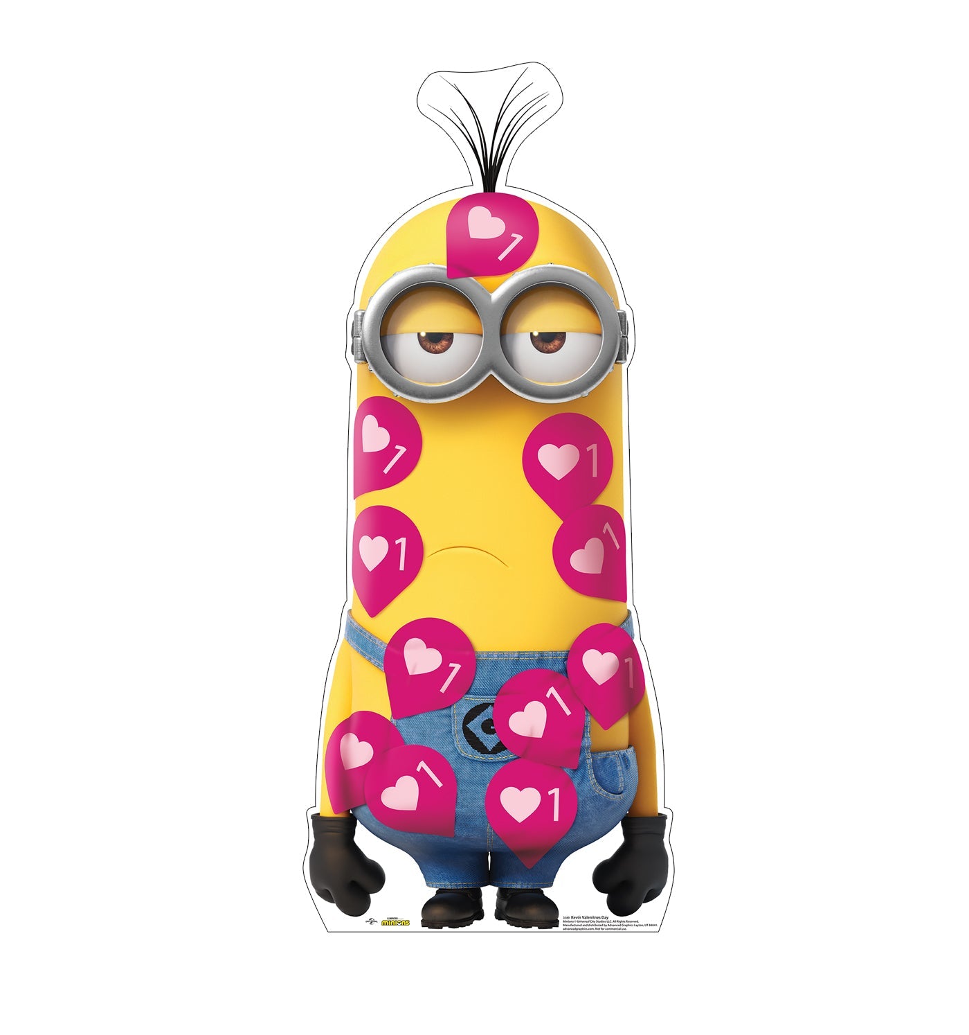 Kevin Valentines Day Minion Cardboard Cutout