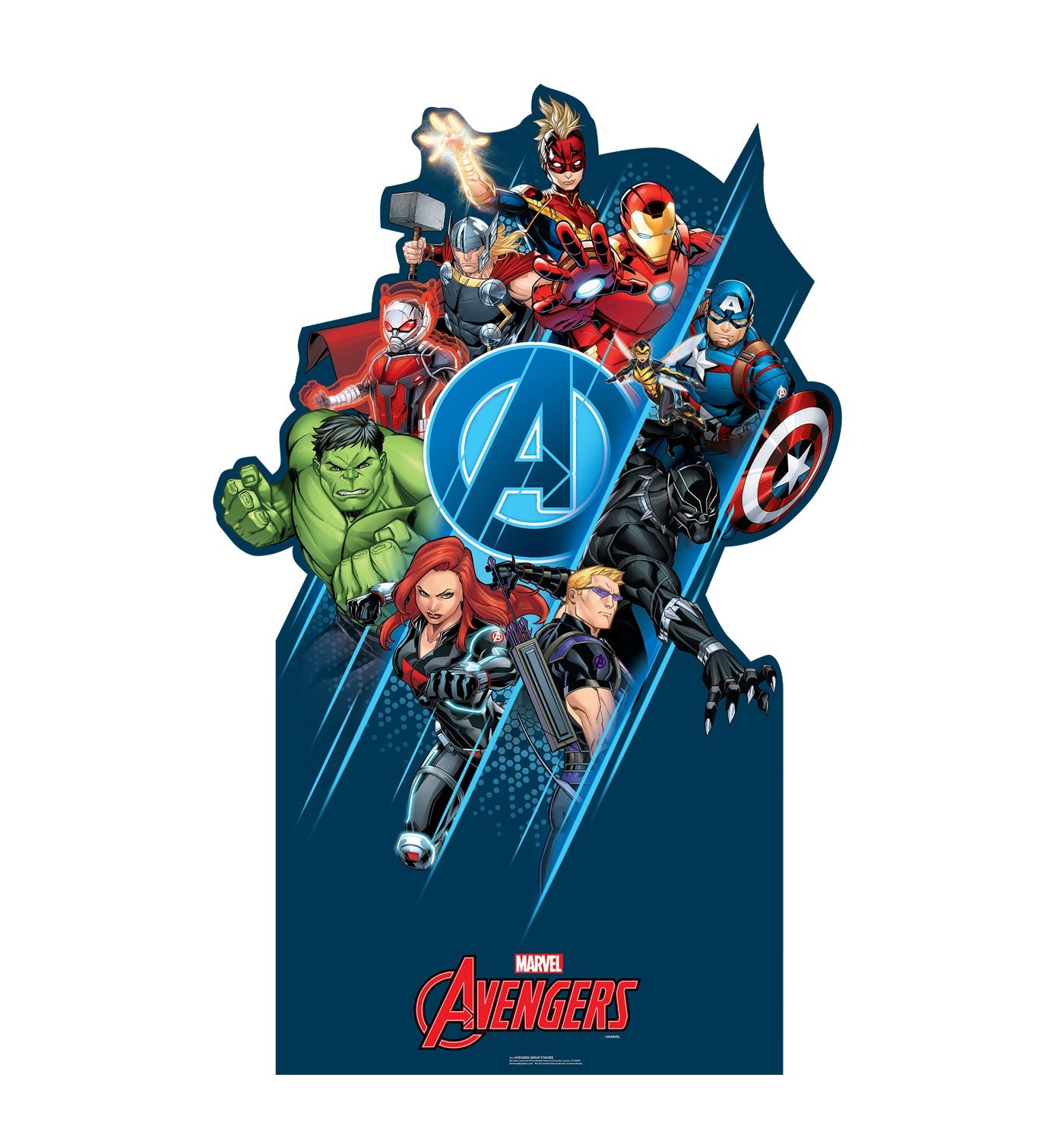 Avengers Classic Group Standee - Marvel Cardboard Cutout