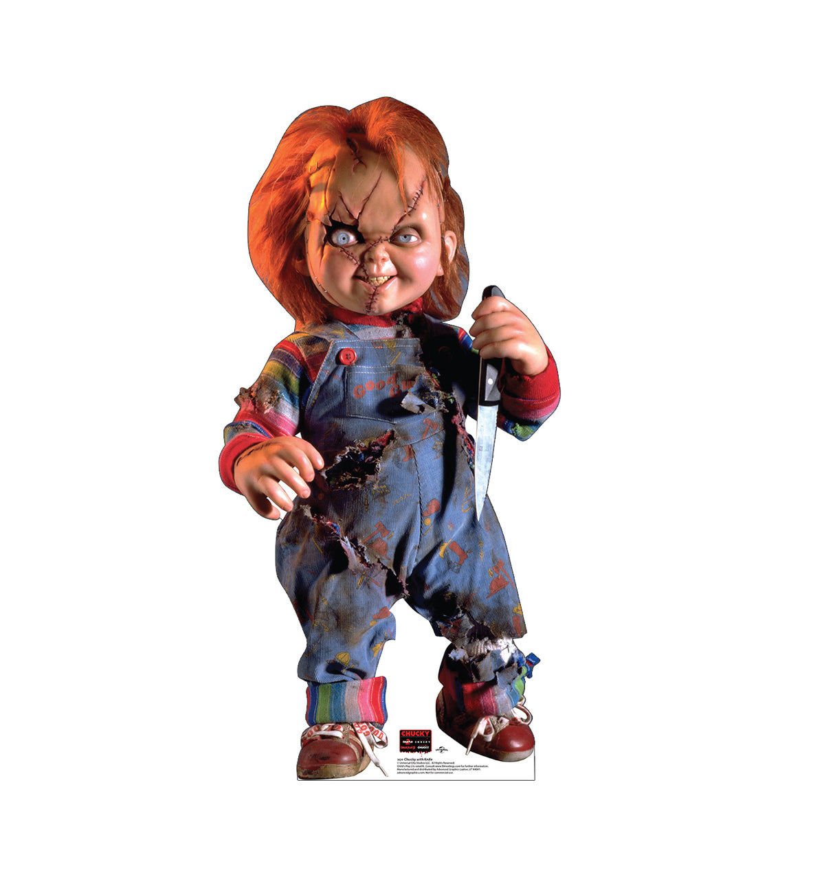 Chucky with Knife Cardboard Cutout Free Shipping – Life Size Custom Cutouts