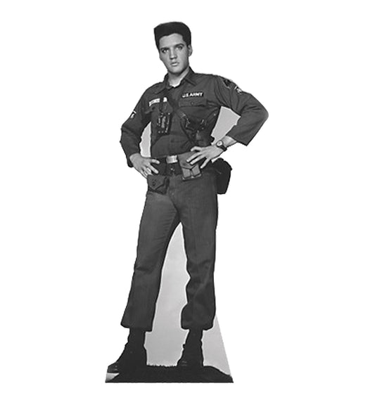 Elvis Presley - Army Fatigues - TALKING Cutout