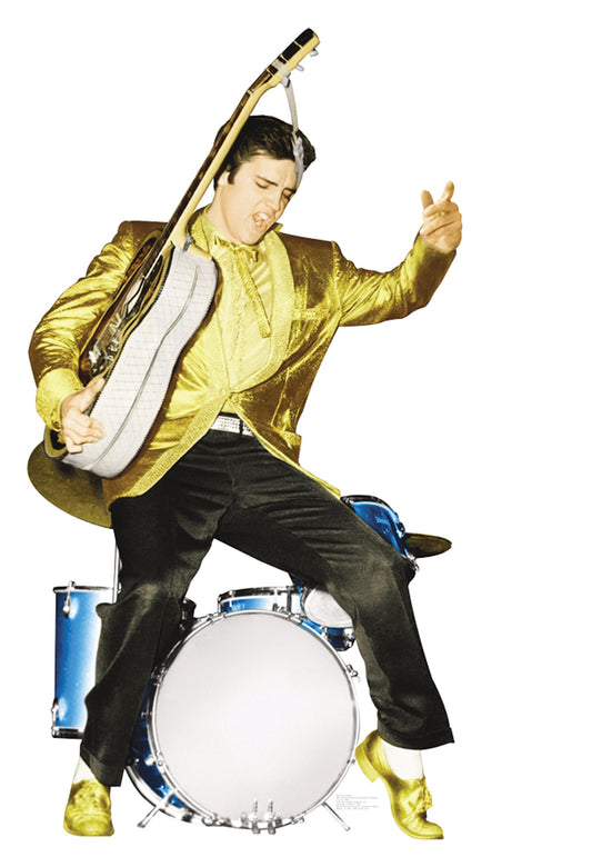 Elvis Presley Gold Suit Cardboard Cutout
