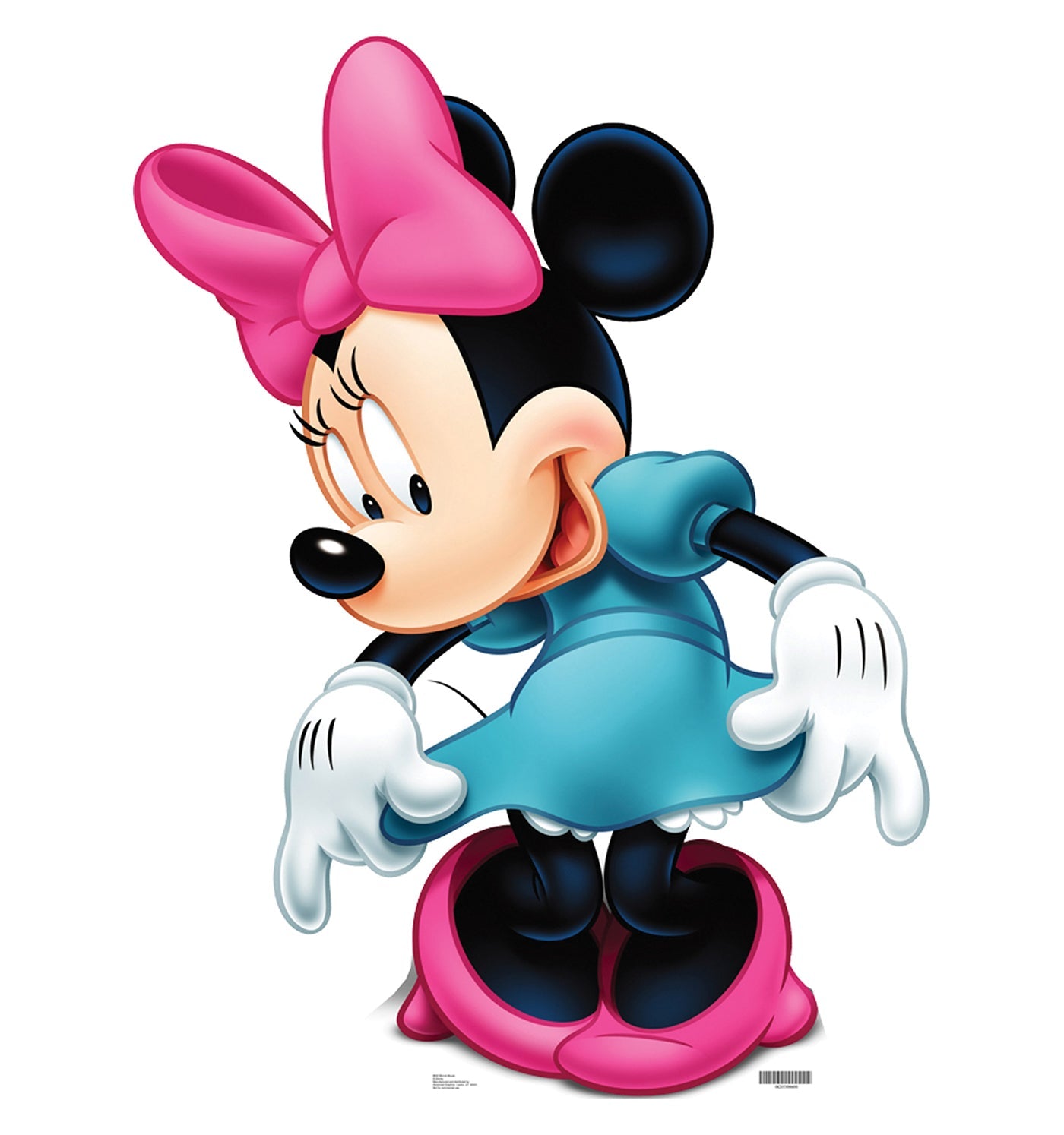 Minnie Mouse Blue Dress Cardboard Cutout