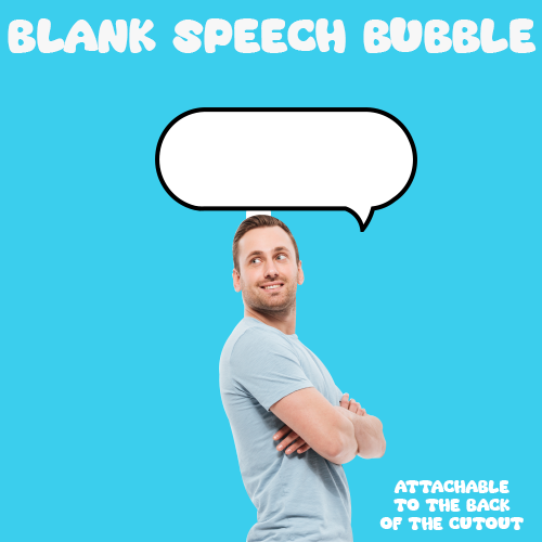 Blank Speech Bubble Cardboard Cutout