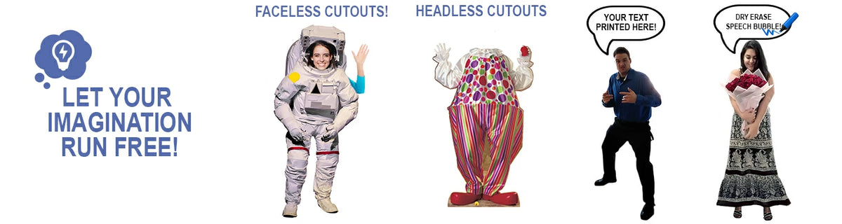 Headless Faceless Or speech Bubbles