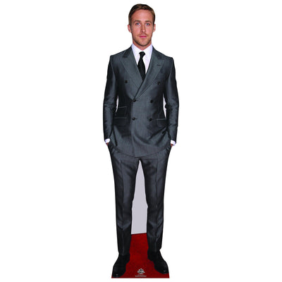 Ryan Gosling Gray Suit Cardboard Cutout