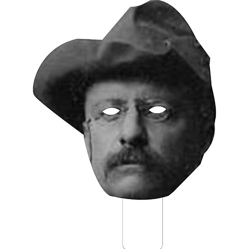 Theodore Roosevelt With Hat Cardboard Mask