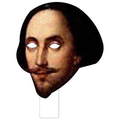 William Shakespeare Cardboard Mask