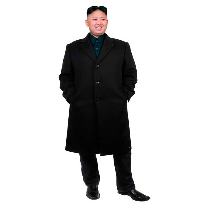 Kim Jong Un Black Coat Cardboard Cutout