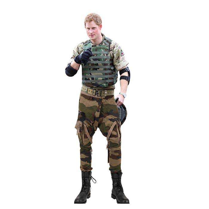Prince Harry Military Cardboard Cutout