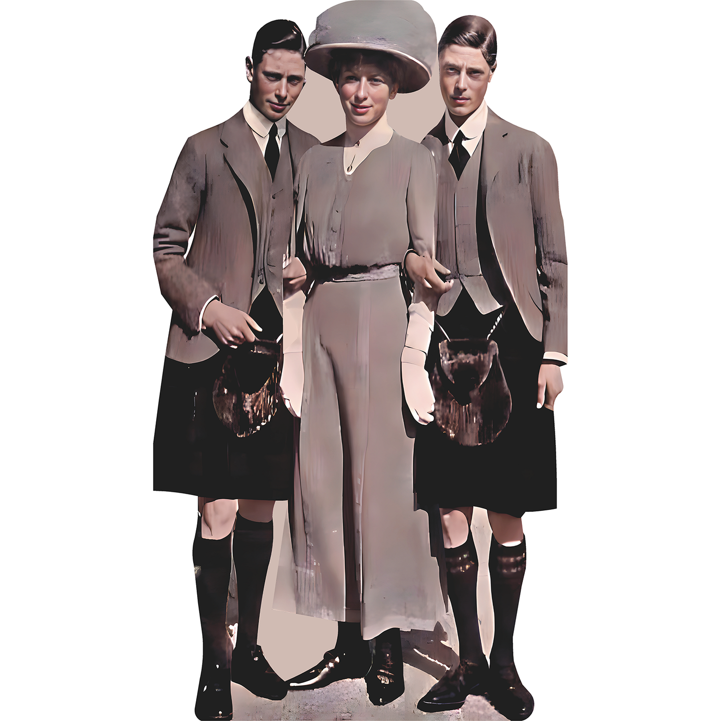 Princess Mary Duke York Prince Wales Early 1900s Cardboard Cutout