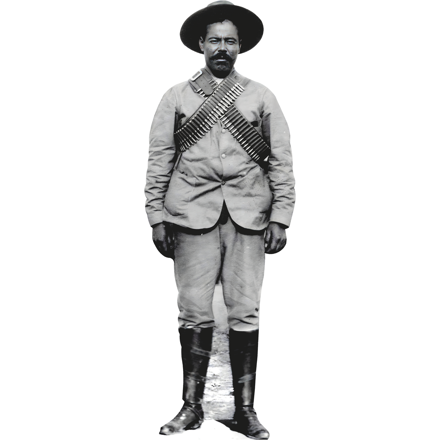 Pancho Villa Bandolier Mexican Revolution Governor Cardboard