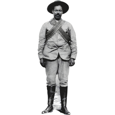 Pancho Villa Bandolier Mexican Revolution Governor Cardboard