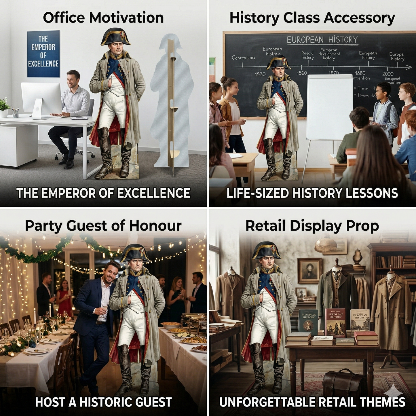 Napoleon Tan Uniform Cardboard Cutout