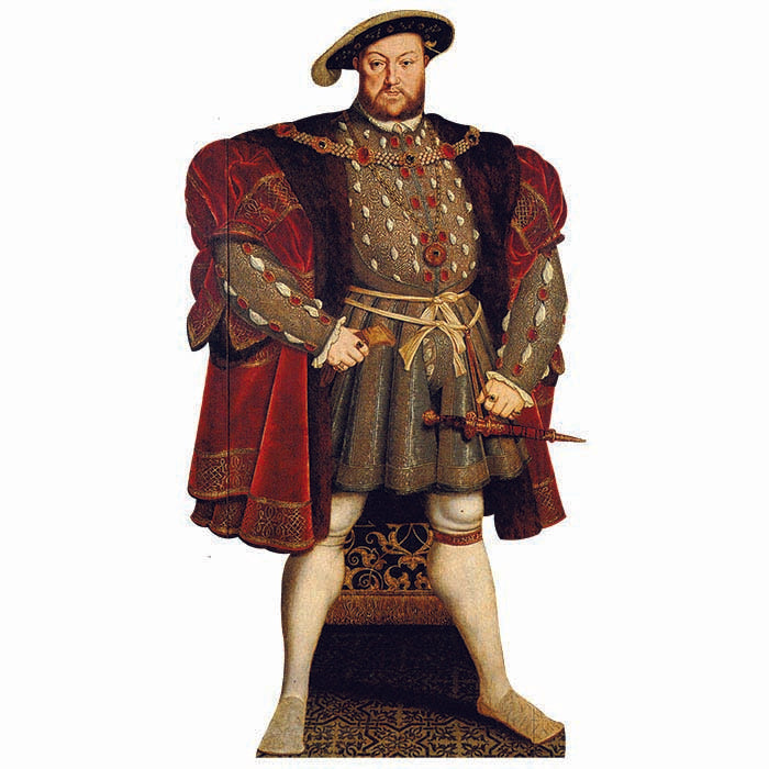 King Henry VIII Red Cape Cardboard Cutout