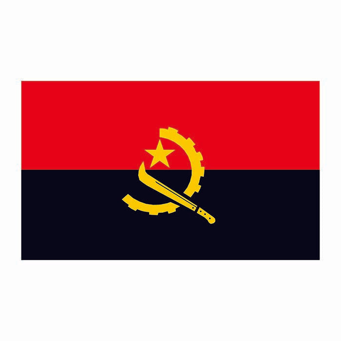Angola Flag Cardboard Cutout