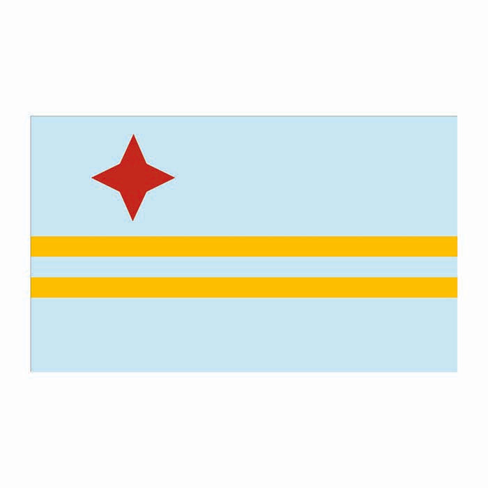 Aruba Flag Cardboard Cutout