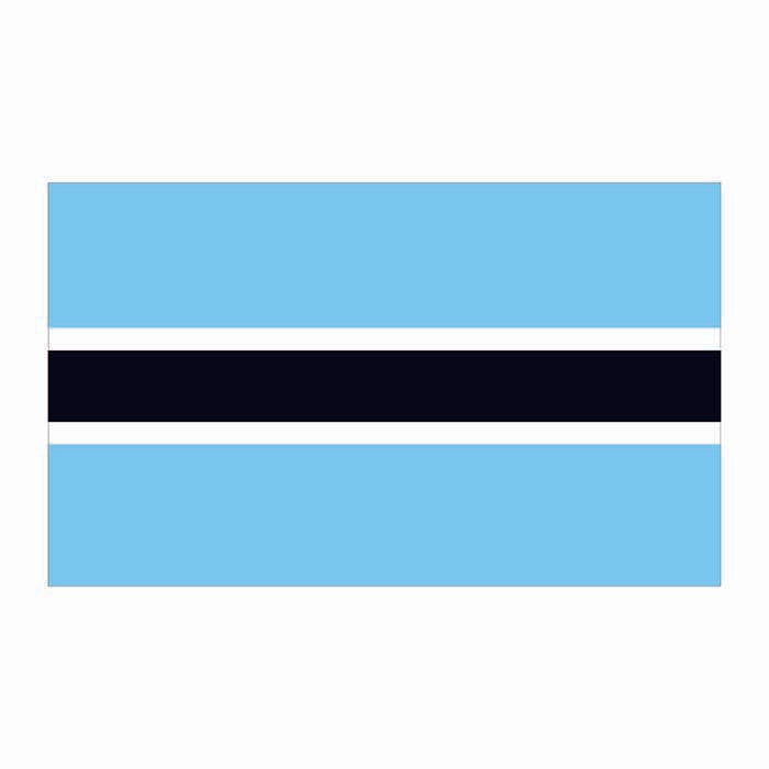 Botswana Flag Cardboard Cutout