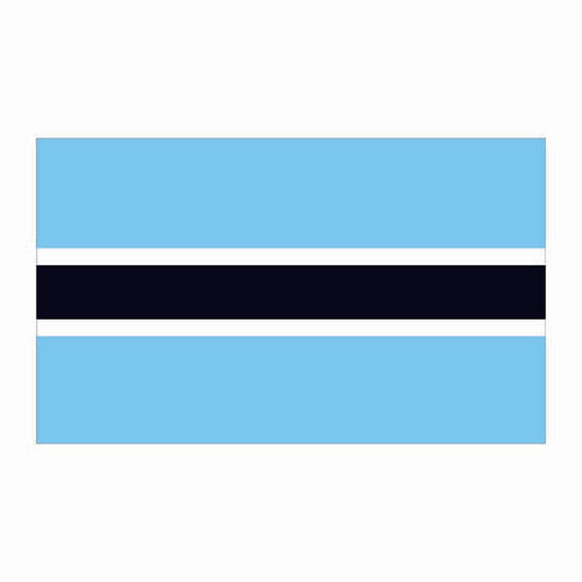 Botswana Flag Cardboard Cutout