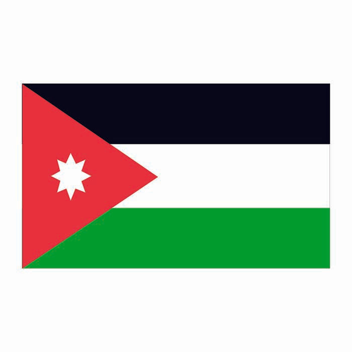 Jordan Flag Cardboard Cutout