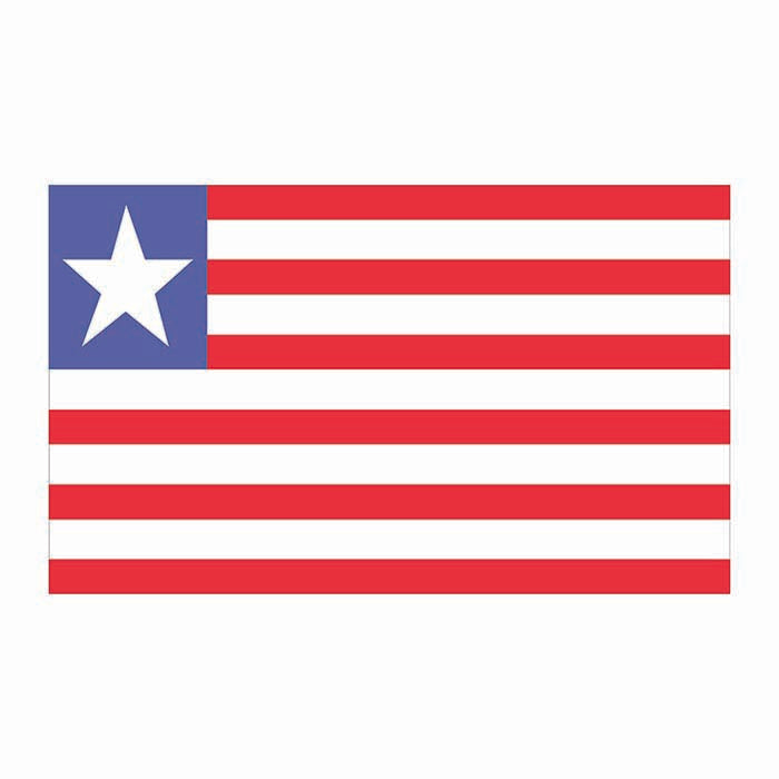Liberia Flag Cardboard Cutout