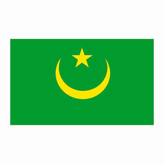 Mauritania Flag Cardboard Cutout