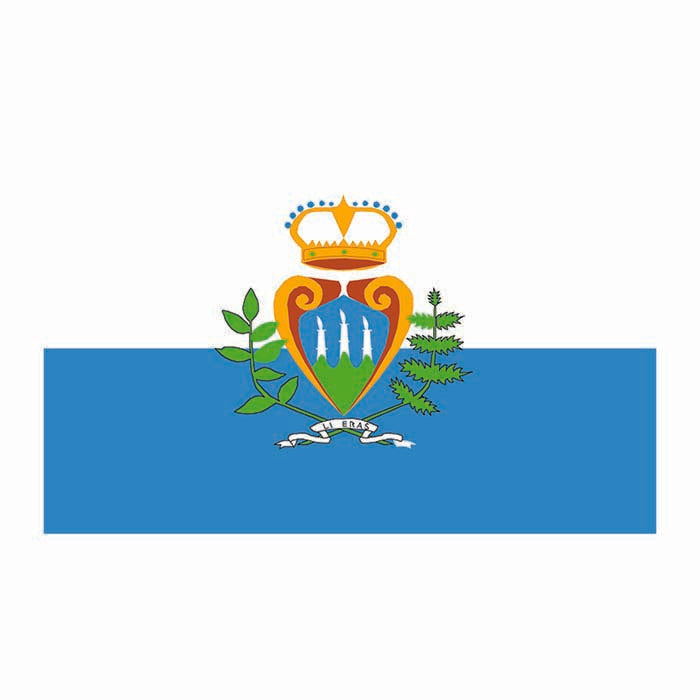 San Marino Flag Cardboard Cutout