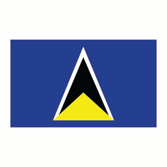 St Lucia Flag Cardboard Cutout