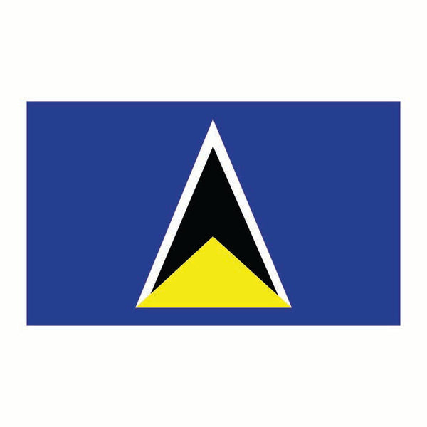 St Lucia Flag Cardboard Cutout