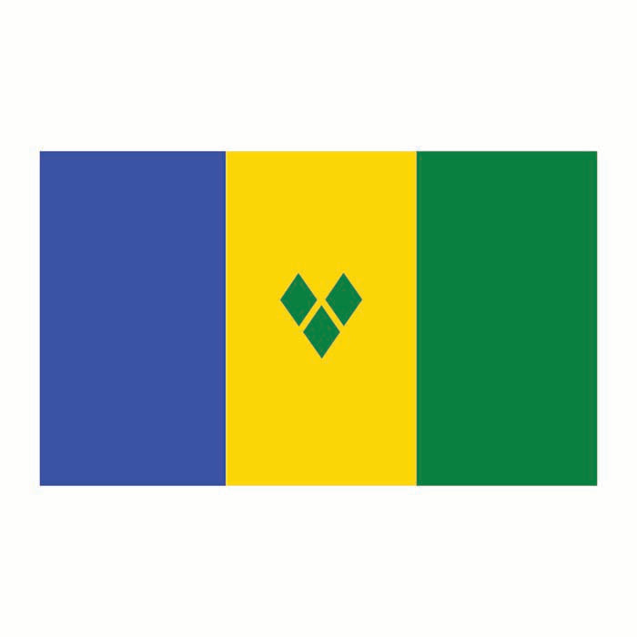 St Vincent Flag Cardboard Cutout