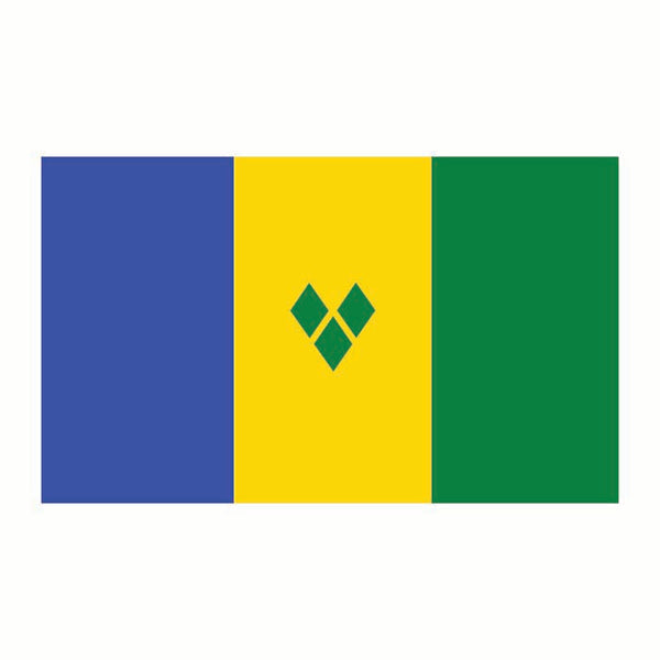 St Vincent Flag Cardboard Cutout
