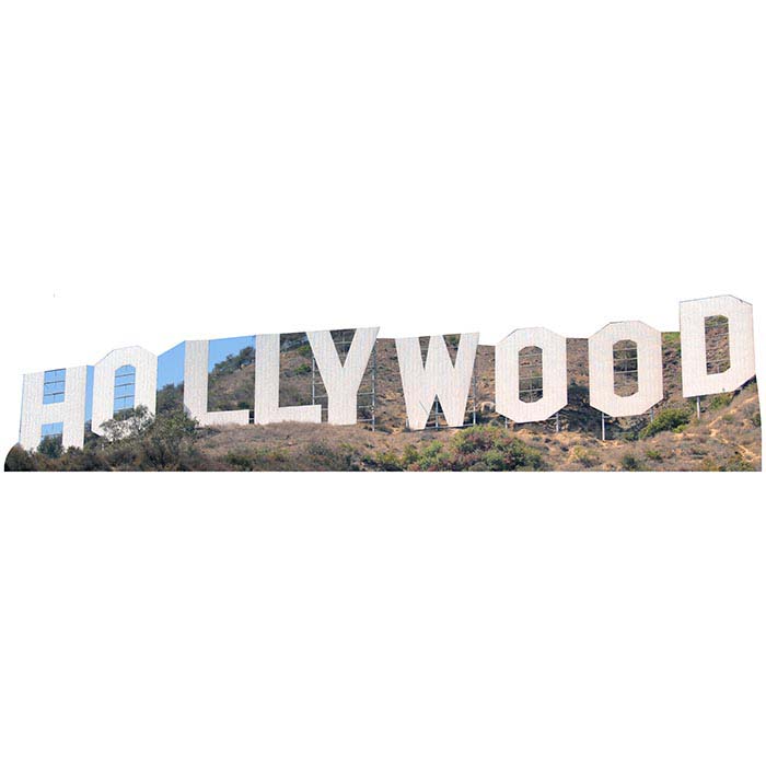 Hollywood Sign Cardboard Cutout