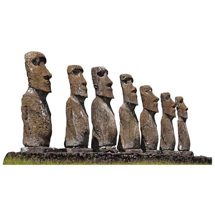 Easter Island Cardboard Cutout