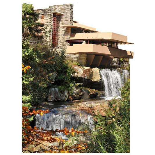 Falling Water Cardboard Cutout