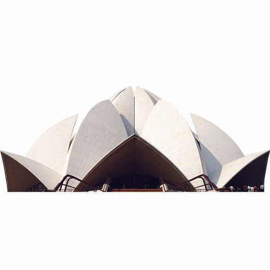 Bahai Lotus Temple Day Cardboard Cutout